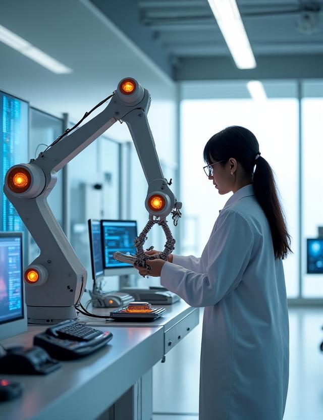 先進的なロボティクス研究所の様子